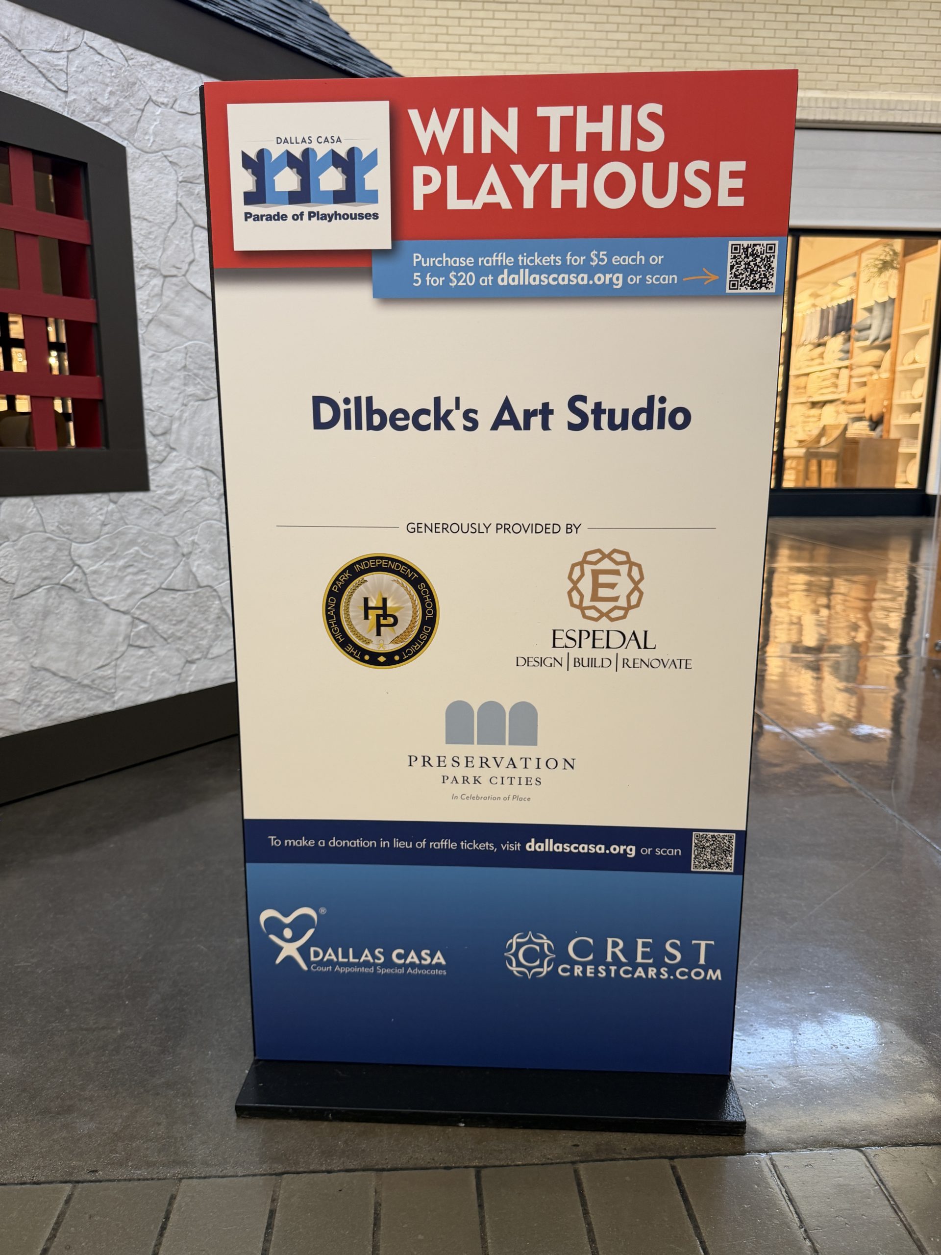 This is an image of the Dillbeck's Art Studio playhouse