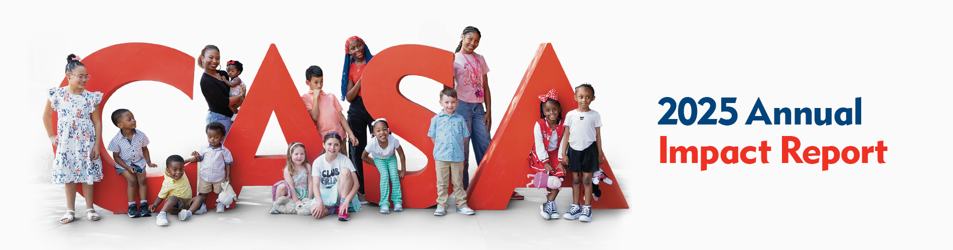This is an image of the 2025 Dallas CASA annual impact report